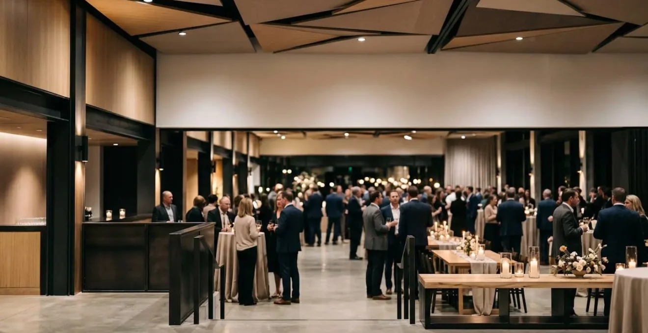 Ambiance sonore professionnelle lors d'un événement de marque avec spatialisation audio et atmosphère élégante
