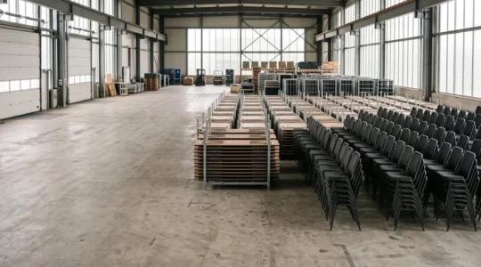 Organisation logistique du retour de mobilier après un événement festif